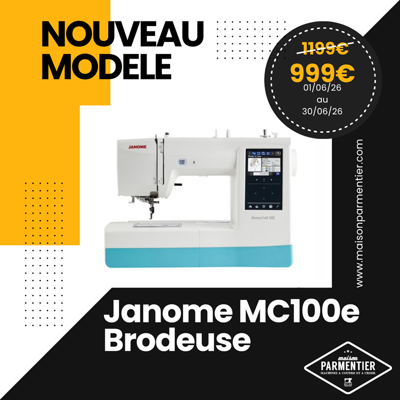 janome MC100e promotion juin maison parmentier